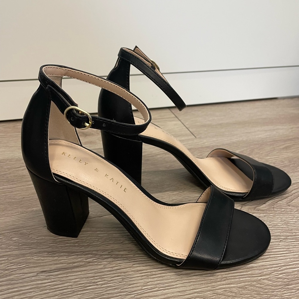 black heels, women’s size 7.5/8